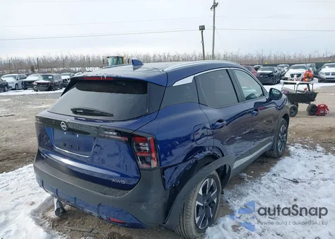 2025 Nissan Kicks Sv Intelligent Awd z USA, uszkodzony, nr VIN 3N8AP6CB4SL407491